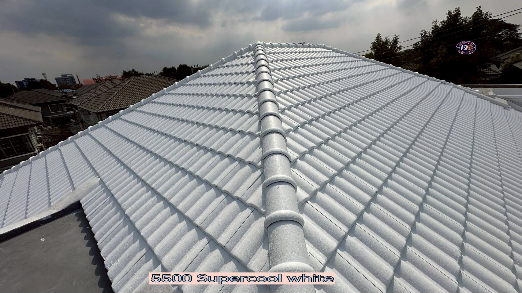 พ่นสีหลังคากันความร้อน Beger cool roof รังสิต ปทุมธานี