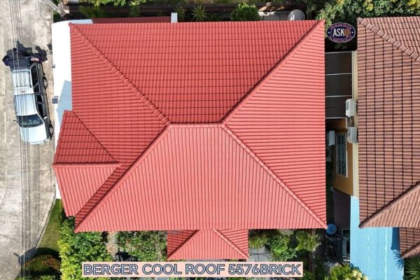 รีวิวพ่นสีหลังคากันร้อน BegerCool Roof 5576 เมือง สมุทรสาคร00002