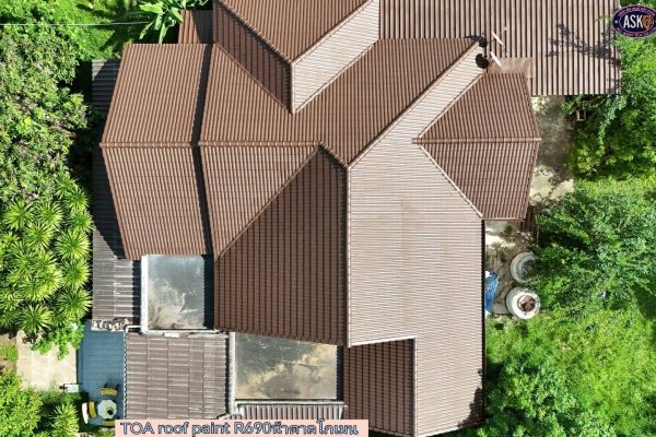Roof Painting (พ่นสีหลังคา) : บ้านพักอาศัย โชคชัย นครราชสีมา